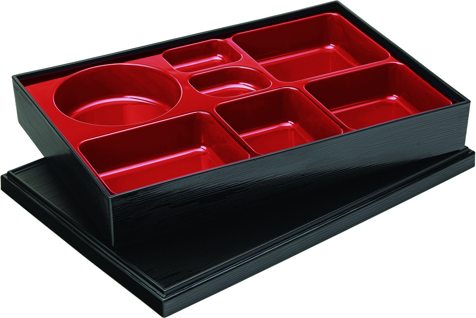 Luxe Bento Box (37 x 25.5 x 6.5cm) 7 compartment - JMP302-000000-B01006 (Pack of 6)